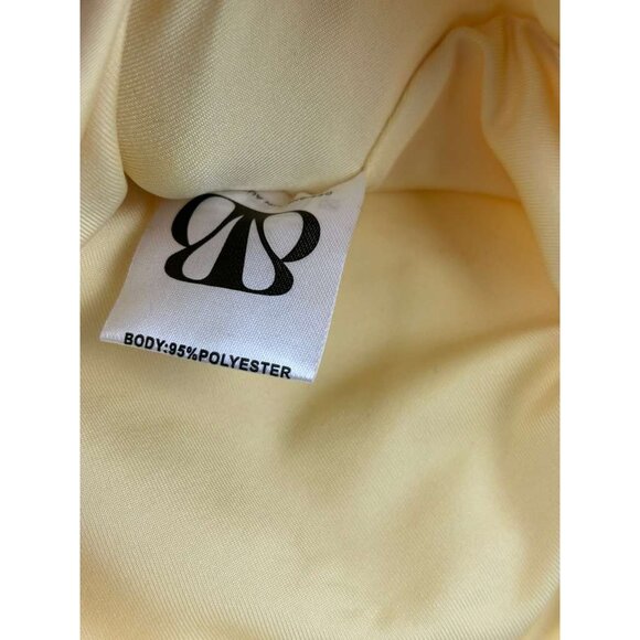 NWT Beginning Boutique Women's Size 8 Tyrin Yellow Crop Top Sleeveless - Picture 10 of 15